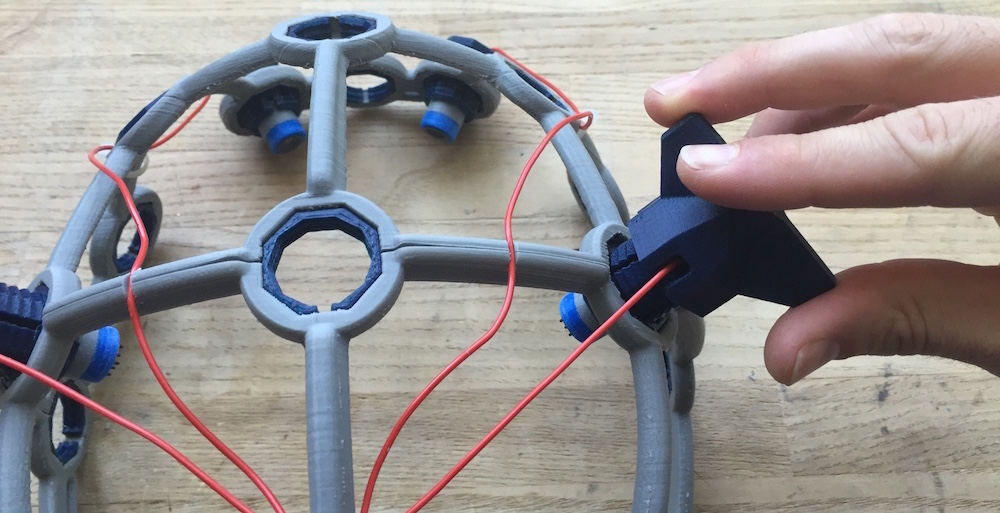 Electrode installation into the Ultracortex frame